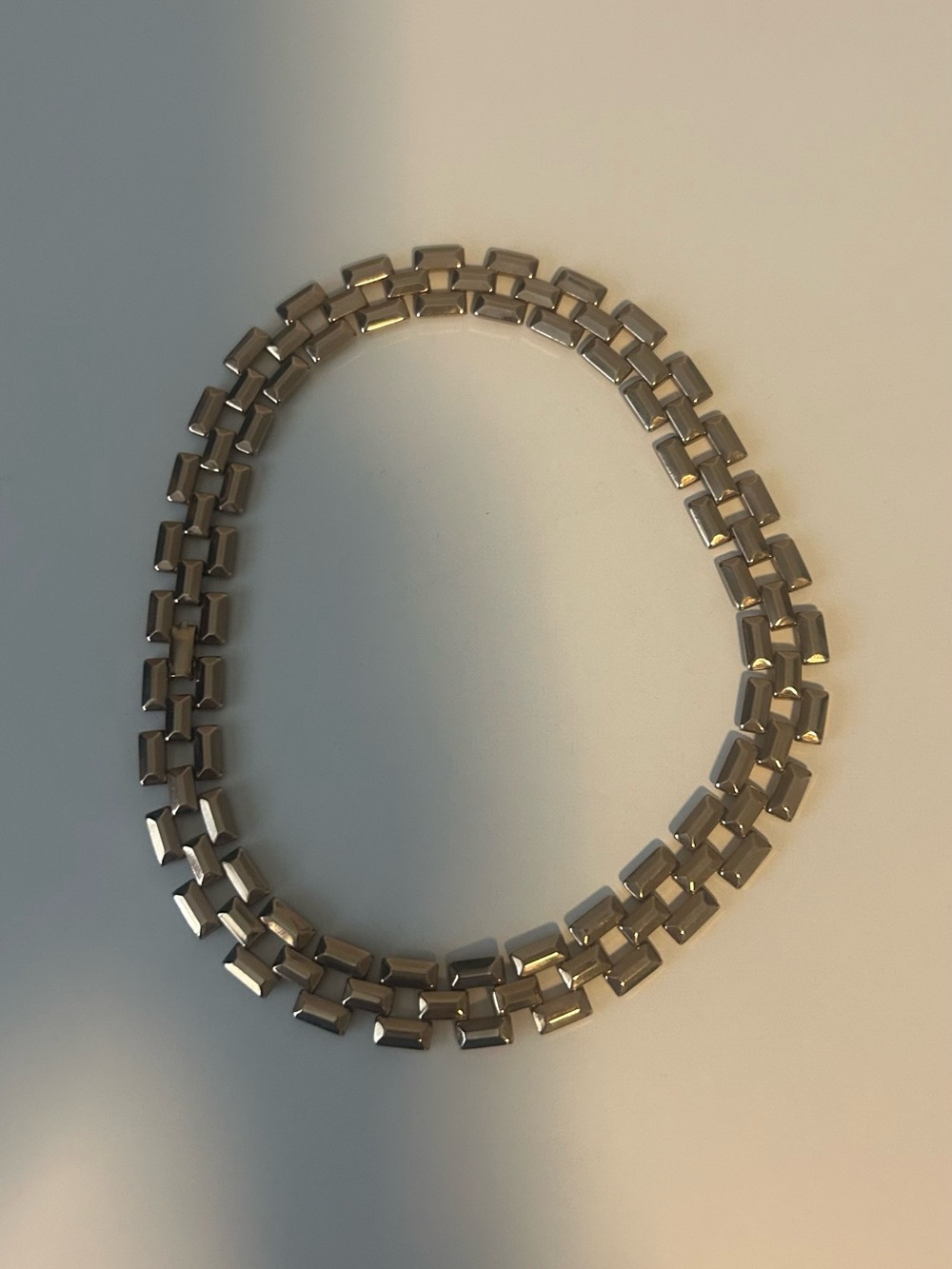 Gold Rectangular Link Necklace - Women Jewelry